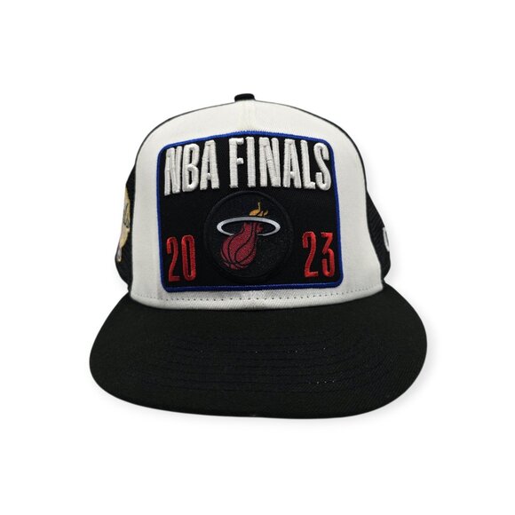 Era 9FIFTY Trucker Miami Heat 2023 NBA Finals Basketball SnapBack Hat Cap - Picture 2 of 7